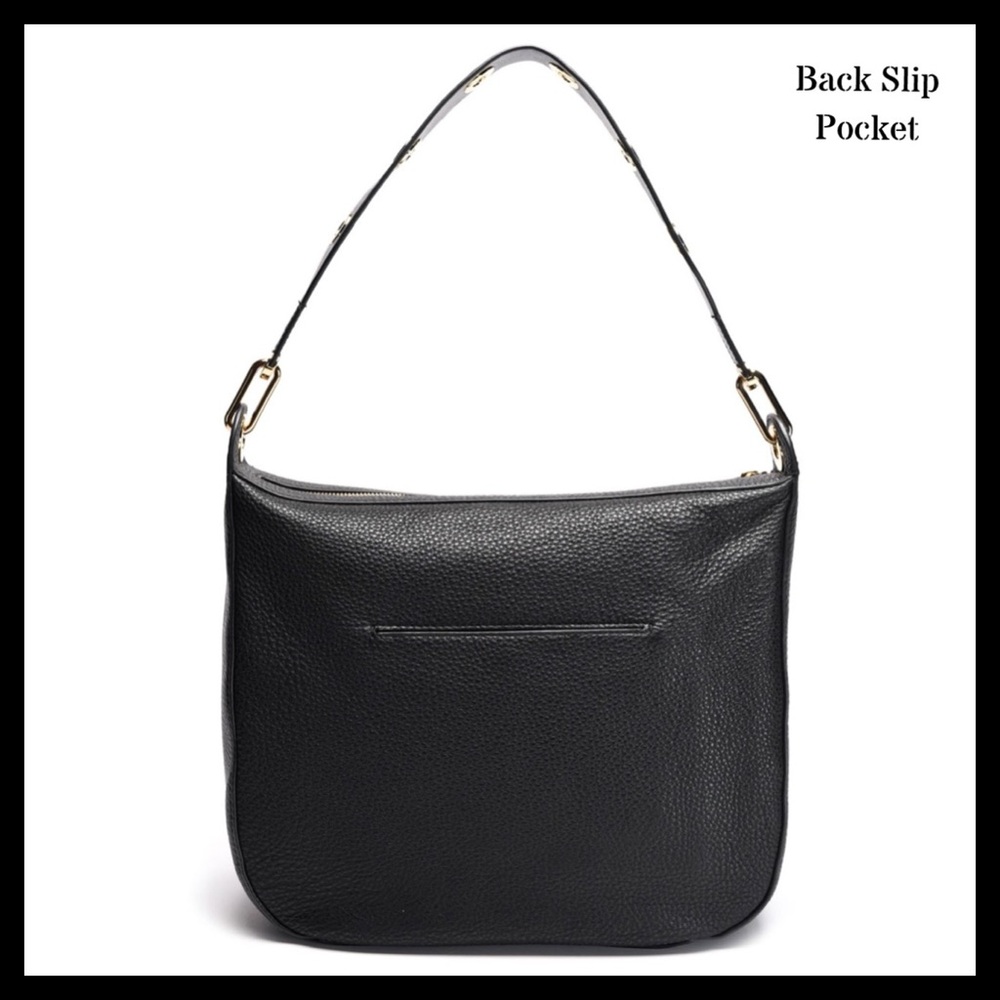 MICHAEL KORS Brooklyn Large Hobo Shoulder Bag Black Leather - Picture 5 of 8